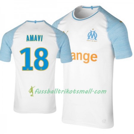 Fußballtrikots Olympique Marseille Amavi 18 2018-2019 Kurzarm Heimtrikotsatz kaufen
